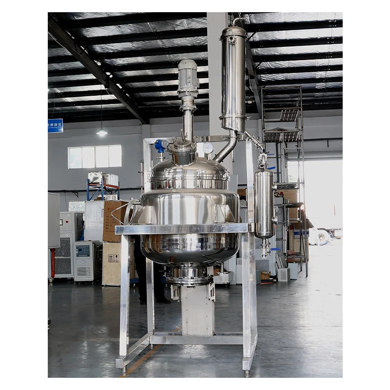 مكثف تصميم مغلف لتطبيقات المحرك، مفاعل أوتوماتيكي من الفولاذ المقاوم للصدأ سعة 50 لتر مع ميكانيكي يتم التحكم فيه PLC