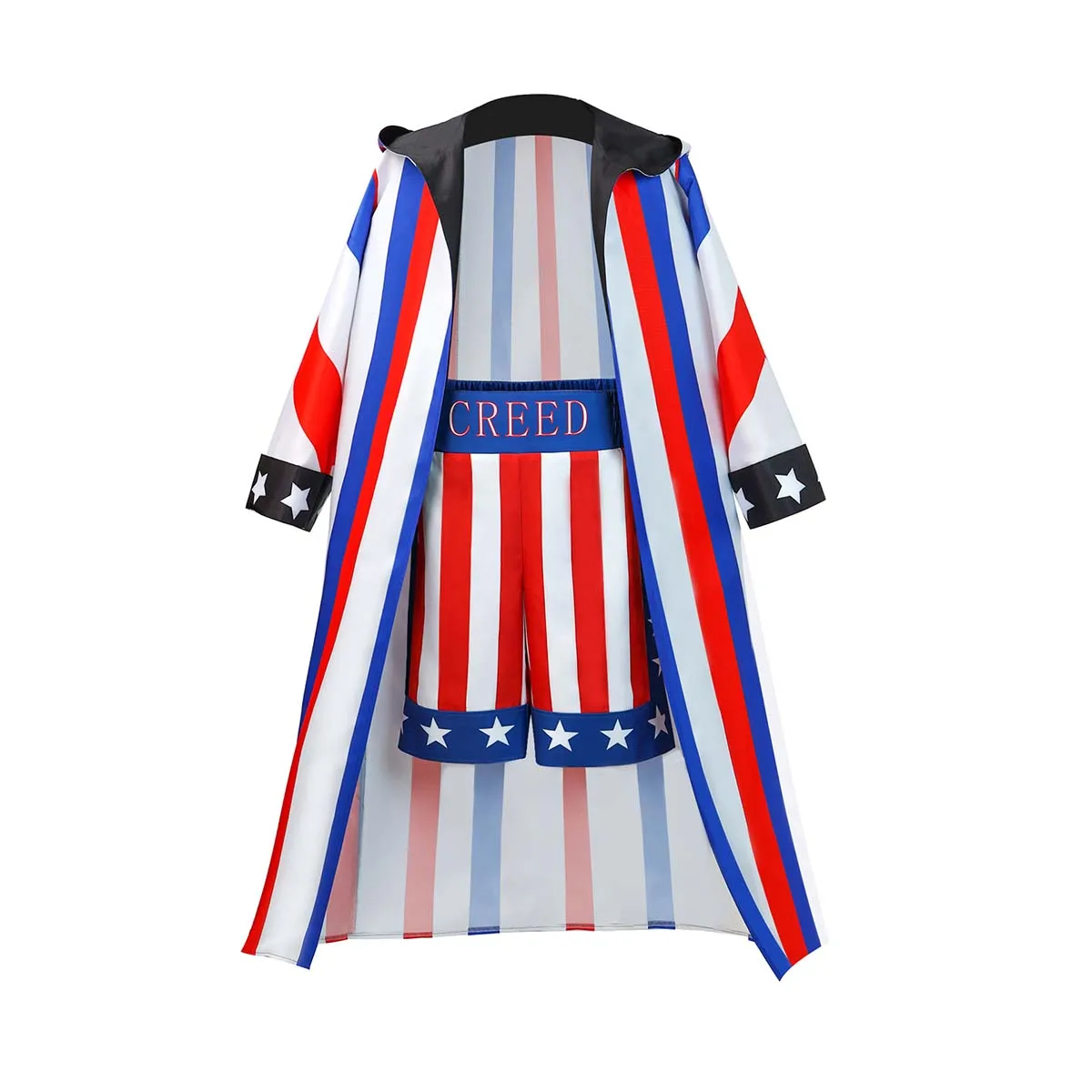 

Men Boy Halloween Game Creed III Role Play Boxing Adonis Creed Cosplay Red Blue Costume