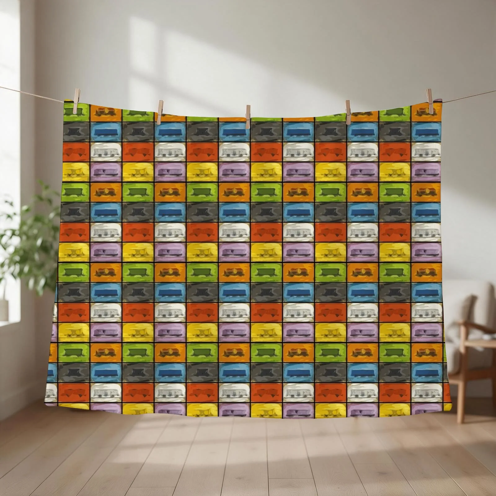 Ticket to Ride: Trains Throw Blanket couch cozy soft plush fuzzy picnic outdoor blanket