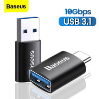 Baseus USB 3.1 Type C OTG Adapter USB C Male To USB A Female Converter For Macbook Samsung Xiaomi 10Gbps Data Sync OTG Connector