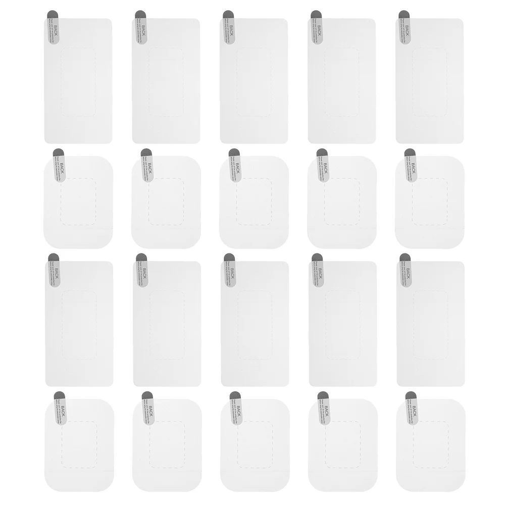 

20pcs Windshield Dashcam Sticker Clear Electrostatic Film For Cars Reusable Static Cling Mount Transparent Protective Car