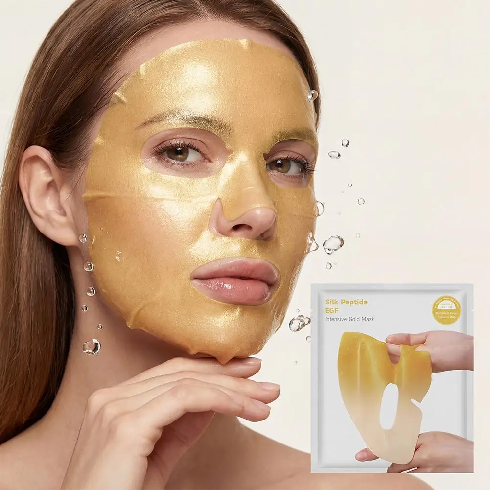 Silk Peptide EGF Intensive Gold Anti-aging Repairing Skin Barrier Shining And Firming Lady Gel Facial Mask Skincare