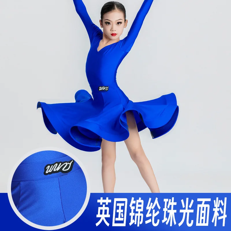 أزياء الرقص اللاتينية الجديدة أزياء المنافسة المهنية أزياء الفتيات أداء