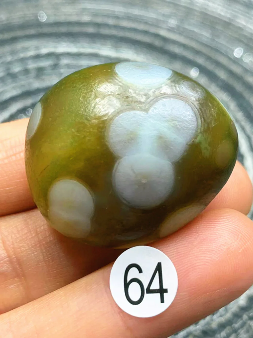 Natural Agate Alxa Gobi Eye Mineral Specimen, Energy Crystal, Chakra Reiki Healing A4 - view 6