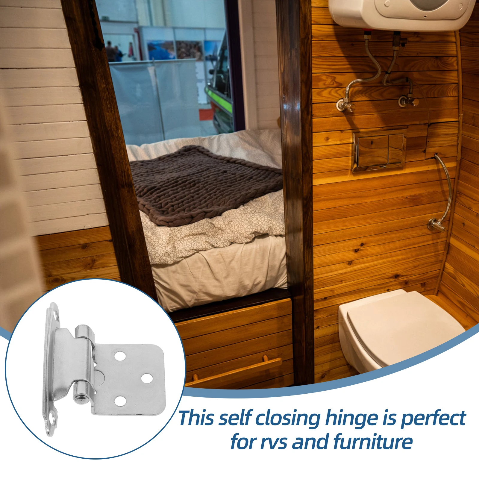 

Self Closing Hinges 1 5 Thick Half Overlay Camper Cabinet Rv Hidden Door Cupboard Heavy Duty Steel Hardware