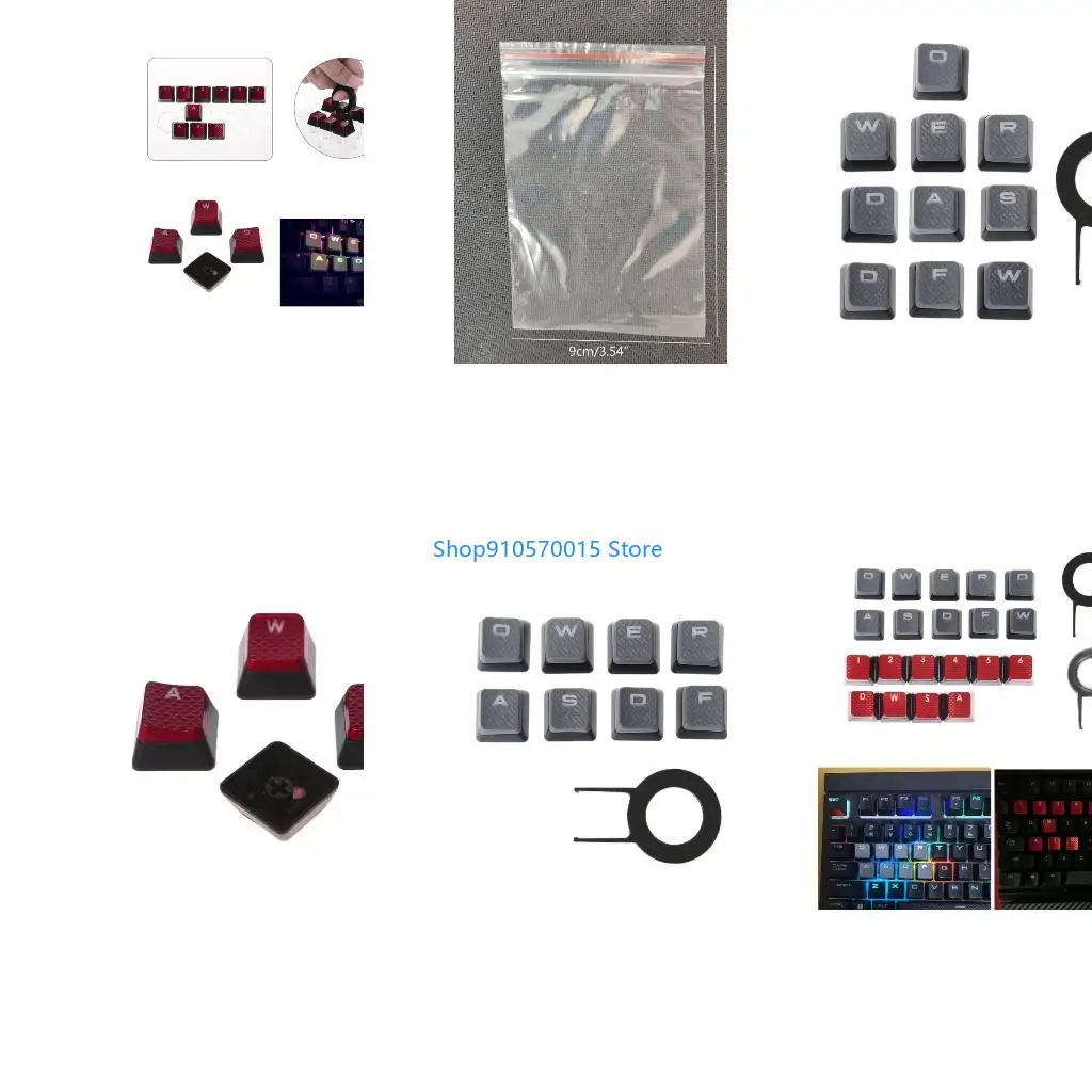 B95C 10 Keys Backlit Keycaps Non-slip for Corsair K70 RGBK70 K95 K90 K65 Mechanical Gaming Keyboard Switches