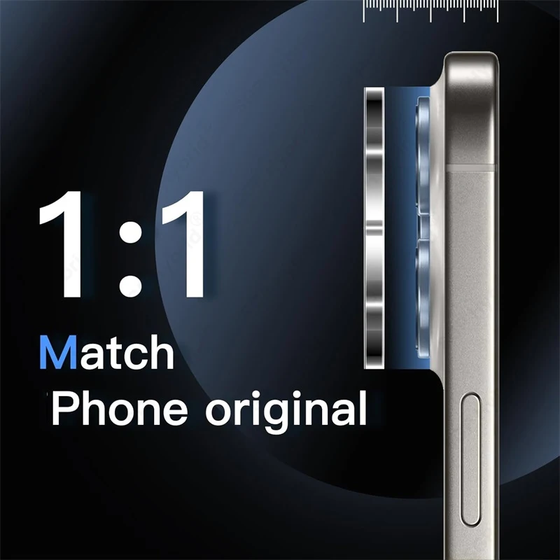 3-1Pcs 3D Curved Clear Crystal Tempered Glass Camera Lens Protector Case For iPhone17 iPhone 17 Pro ProMax 17Pro Max i Phone Air - náhled 6