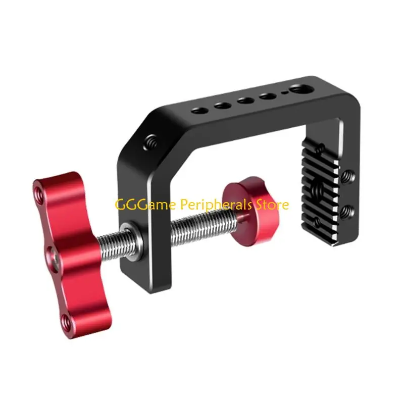 support-bureau-a-pince-c-u55b-pince-en-c-universelle-pour-table-camera-1-4-1-8-trous-vis-securises