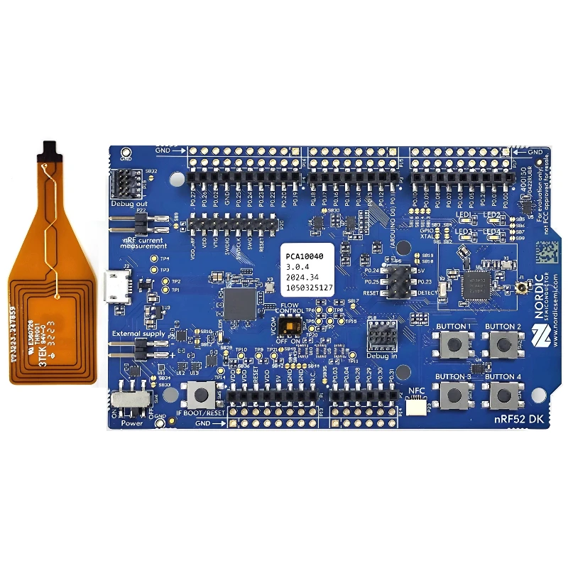 مجموعة تطوير NRF52-DK، بلوتوث BLE/Mesh/ANT/2.4 جيجا هرتز متعددة البروتوكولات، تدعم لوحة تطوير NRF52810/nRF52832 #4