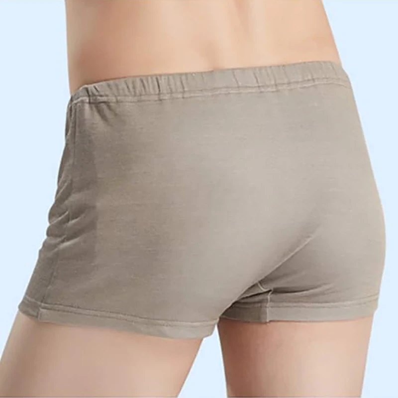 Silver/cotton Blended Stretchy Briefs Antibacterial Boxer Anti-radiation EMF/EMI/RF Blocking Faraday Fabric Underwear Pants Soft