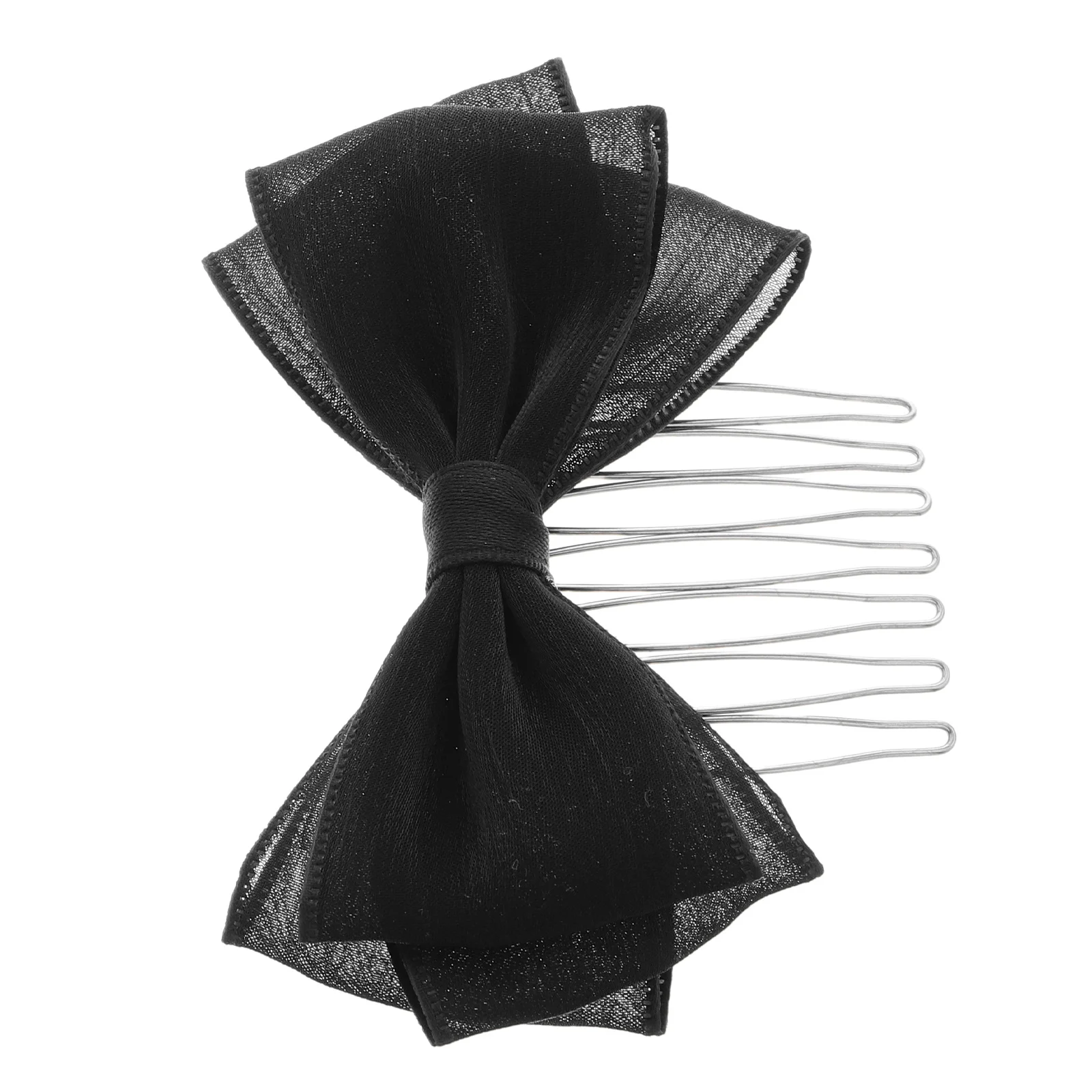 

Черная боковая расческа с бантом, милый дизайн, аксессуары для волос для девочек, декоративная расческа на весну и лето, прическа, инструмент для укладки волос