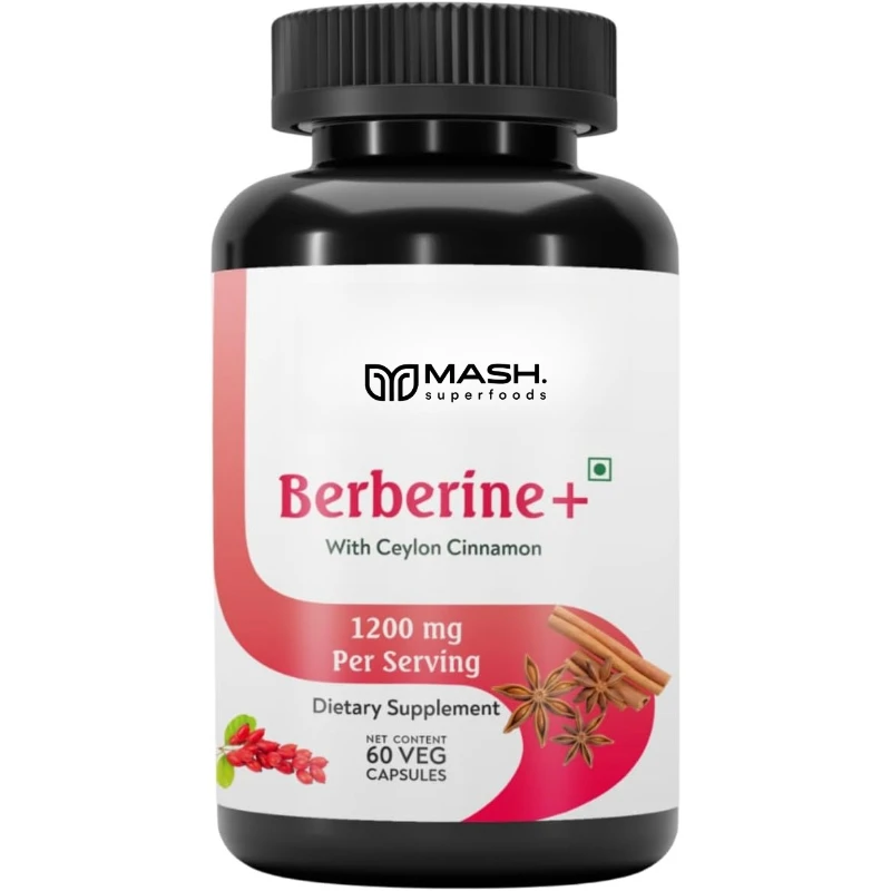 

Berberine Contains Ceylon Cinnamon Supplements, Milk Thistle, Bitter Melon for Digestion, Immunity, Non GMO, Gluten Free