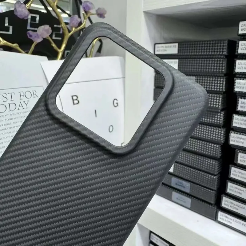 MagSafe Case For Xiaomi 14 Carbon Fiber Case Aramid Fiber Slim Phone Case Back Cover For Xiaomi 14 Pro Phone Accessories