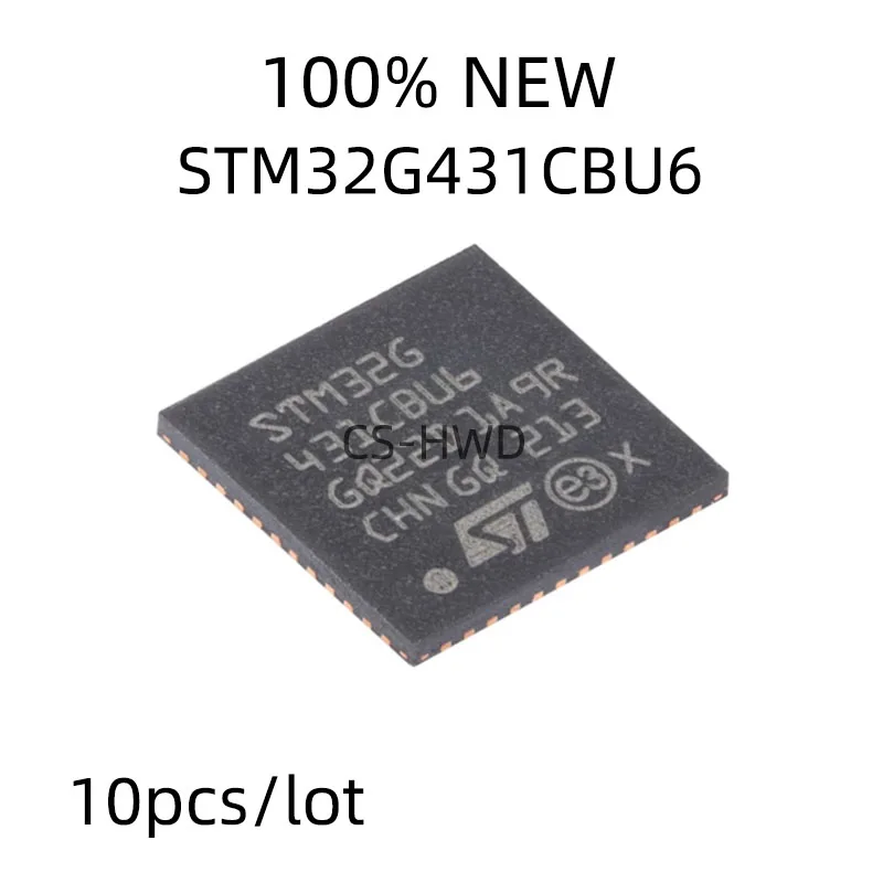 10pcs/lot Original STM32G431CBU6 STM32G431 STM32G QFN48 Microcontroller Chipset 100% New and Genuine