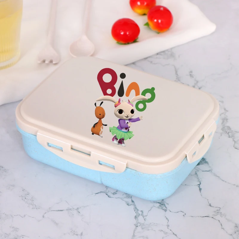 الكرتون الأحمر أرنب علب الاغذية Kawaii فتاة المحمولة بينتو صناديق الأرز طالب المحكم الغذاء هش طبقة واحدة قدرة الاطفال هدية