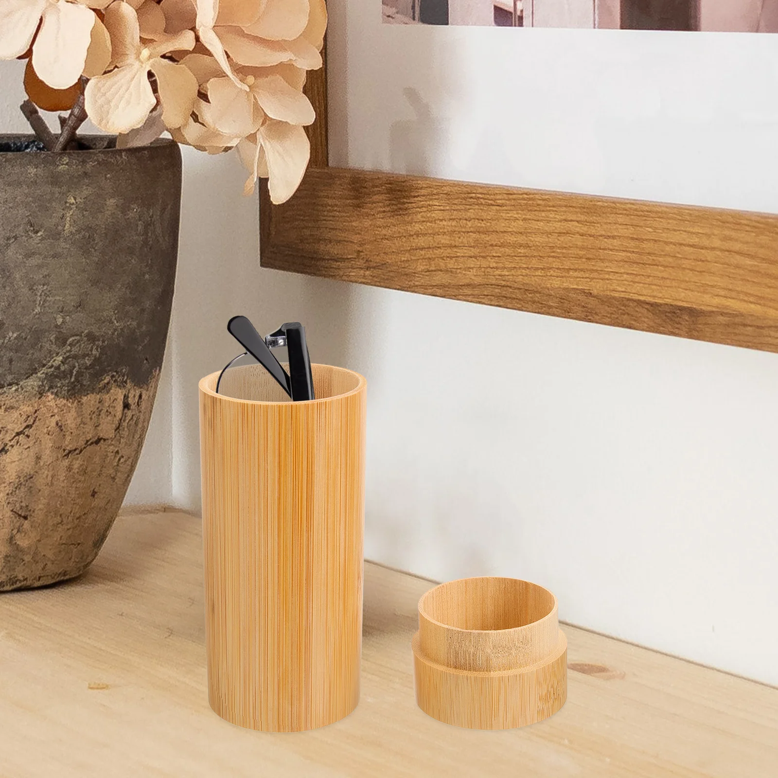

Bamboo Glasses Vintage Eyeglasses Eyeglasses Storage Box Box Lightweight Portable Travel Storage Container Protective Holder