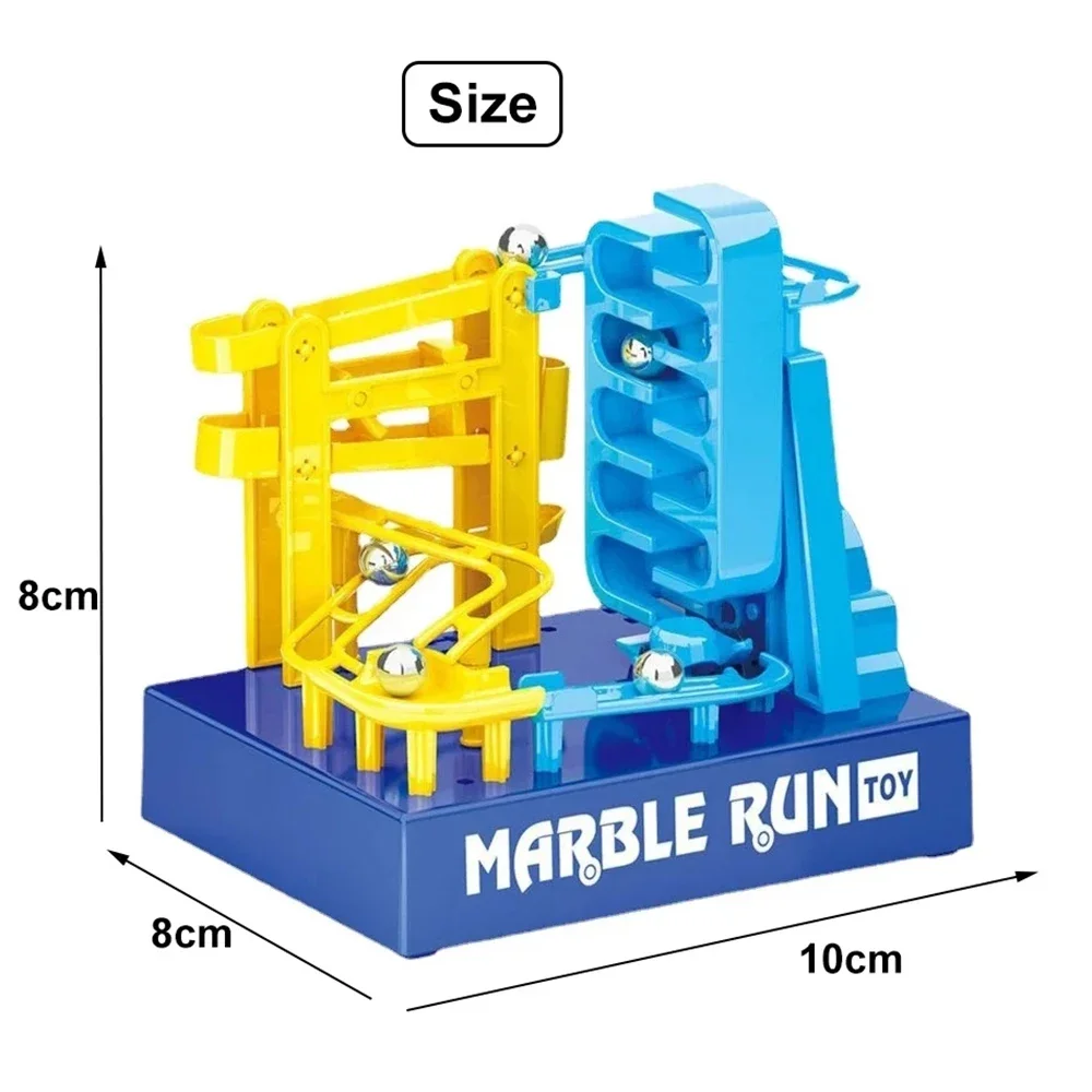 DIY 쉬운 조립 전자 3D 볼 대리석 트랙 건설, 음악 레이스 빌딩 블록 미로 장난감, 어린이 교육 완구