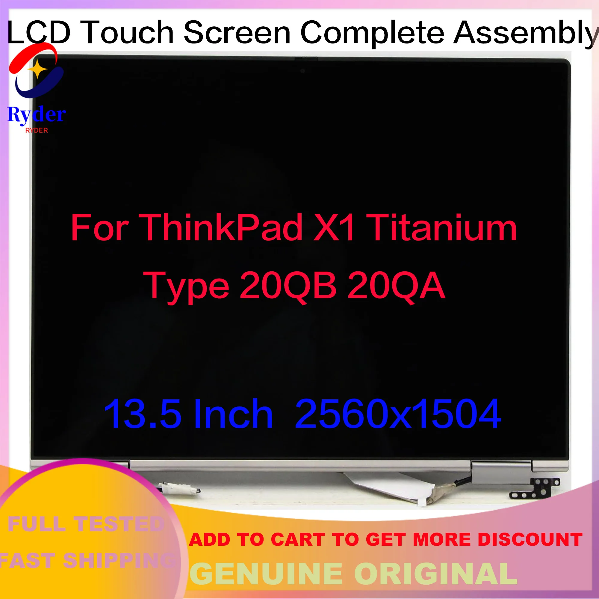 LCD Touch Screen Replacement Complete Assembly 13.5