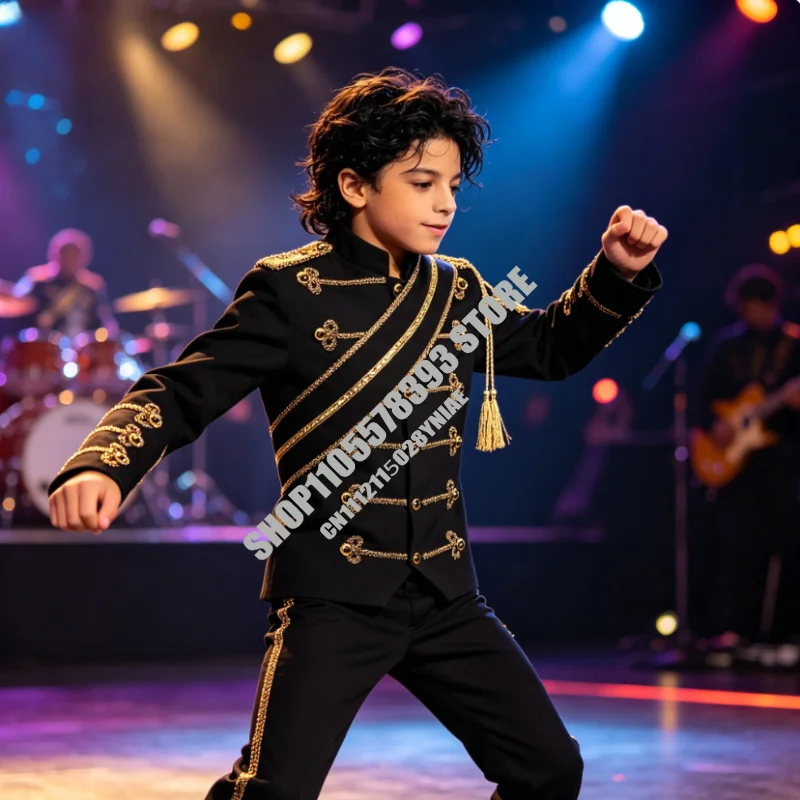 

White Black Colors Medieval Singer Party Stage Performance Suit Rocker Suit Sequin Fashionable Halloween Costumes for Men