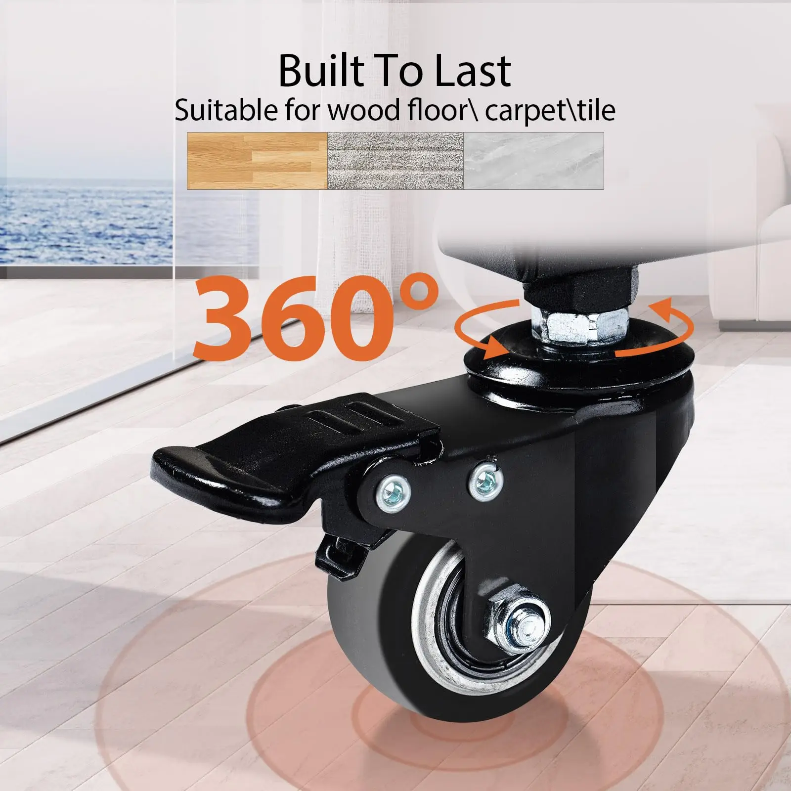 Carrinho de TV móvel para telas de 32 a 75 polegadas, suporte de TV móvel de piso rolante com roda de travamento de prateleira, altura ajustável e resistente