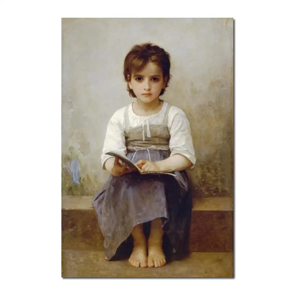 

The Hard Lesson Picture William Adolphe Bouguereau Impressionist Art High Quality Hand Painted Oil Painting For Home Decor