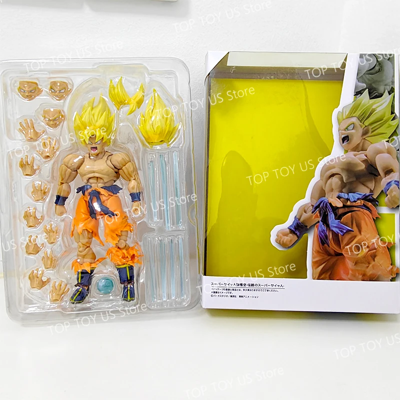 

Shf Dragon Ball Z Son Goku Super Saiyan Kakarotto 17cm PVC Movable Action Figure Anime Collection Model Toys