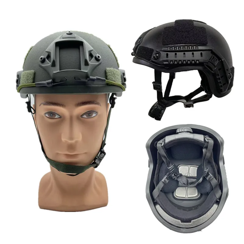 PE NIJ IIIA High Cut Ballistic Helmet 2 Generation high-grade lining UHMW-PE BALLISTIC IIIA BULLET PROOF HELMET