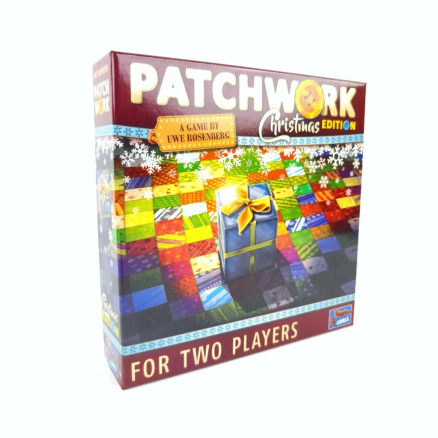 

New Patchwork Christmas Board Game for Two Players Funny Party Games Paper Cards English Version Patch Wars Strategy Board Games