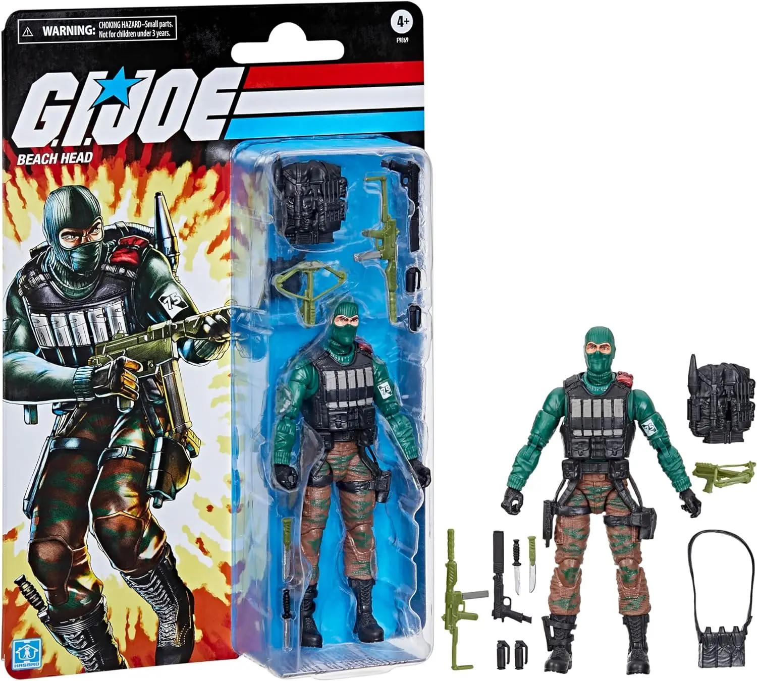 Genuine G.I.Joe GIJoe Classified Series Retro Cardback Beach Head Action Figure Model Toy 6in Soldier Collection Gift