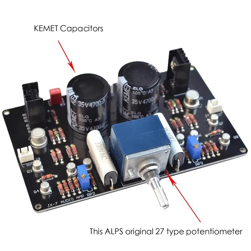 Gold Sealed Tube Class A Parallel Power Amplification HIFI Preamp Circuit Finished Boards