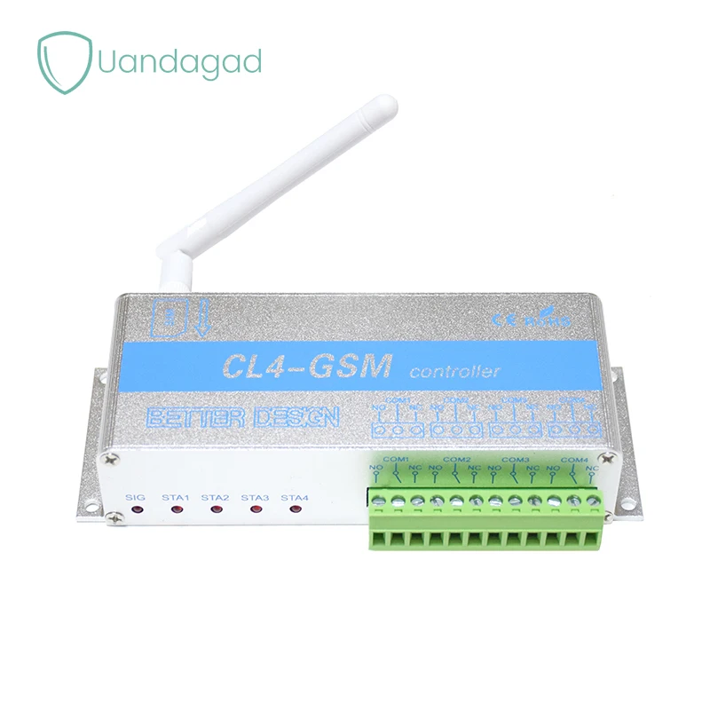 SMS GSM 4 Channel Relay ON/OFF Switch Controller CL4-GSM Support Temperature Humidity Monitoring Power Fail Alert Water Heater