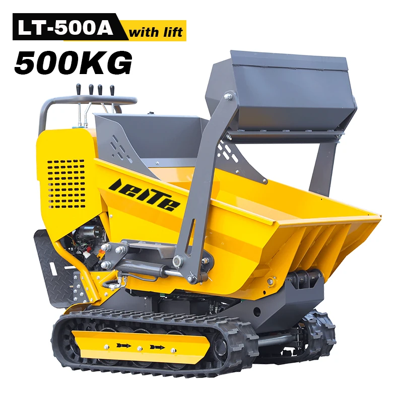 Mini-kipper, minidumper, Caterpillar 500 KG hydraulische kiepminidumper, kleine rupsdumper te koop, CE/EPA/EURO5