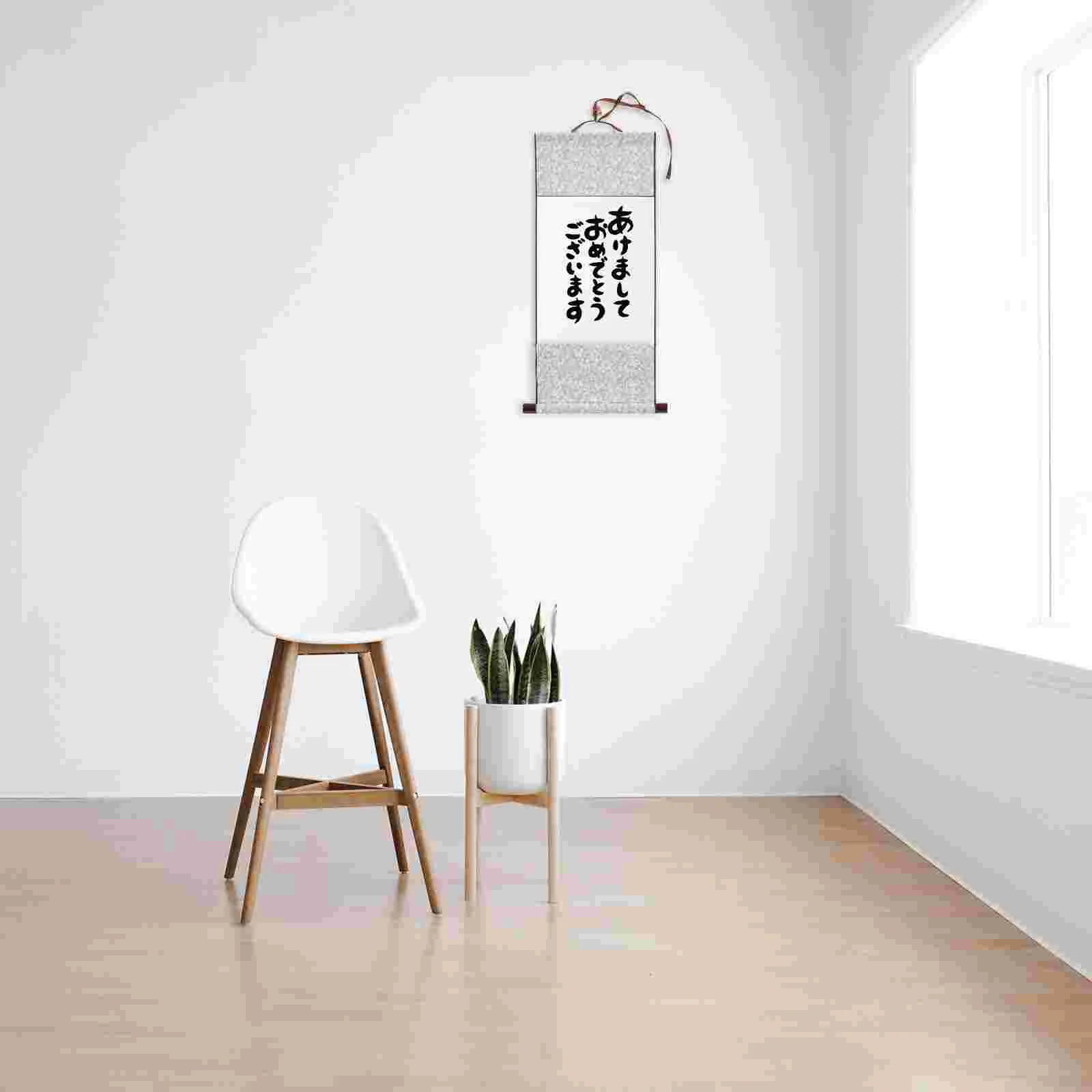 2pcs Calligraphy Blank Scroll Chinese Calligraphy Paper Blank Hanging Drawing Scroll Chinese Scroll Paper