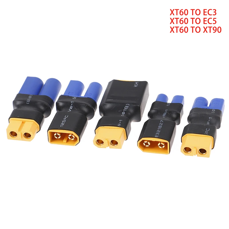 

1Pcs Adapter XT60 to XT90 EC5 EC3 Female Male Connectors Banana Plug RC Lipo Battery Control Parts DIY