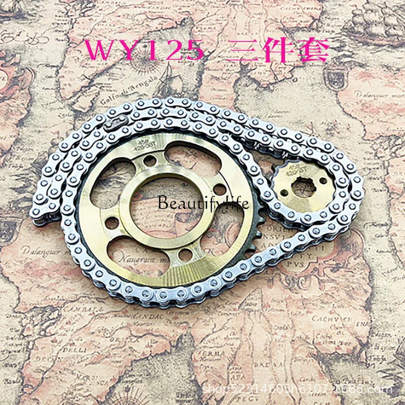

Motorcycle Accessories Old WY125 Set Chain Big Sprocket Pinion Chain