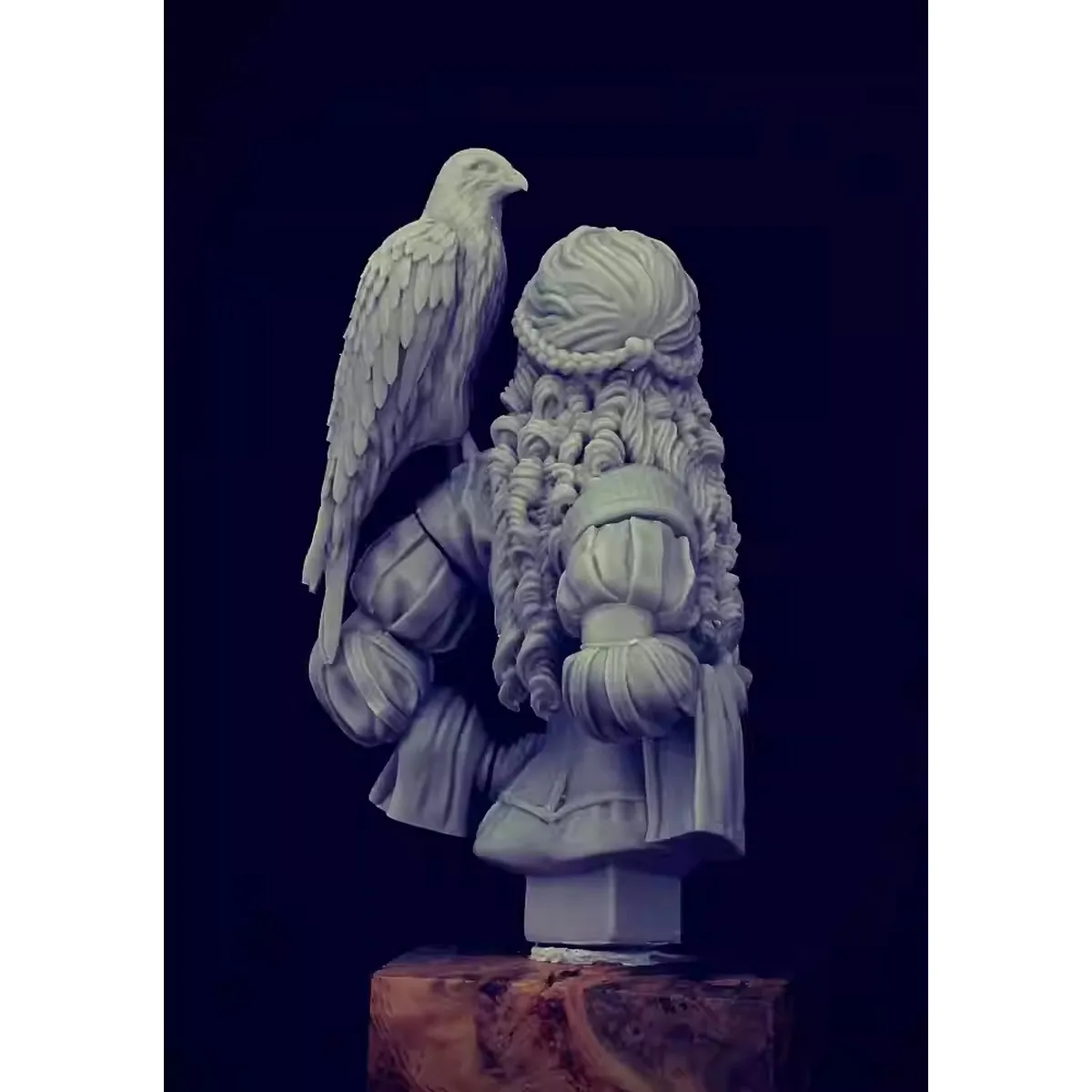 

Комплект неокрашенной модели из смолы 1/12, бюст в стиле фэнтези Eagle Guardian в разобранном виде и неокрашенный GK, 1235X