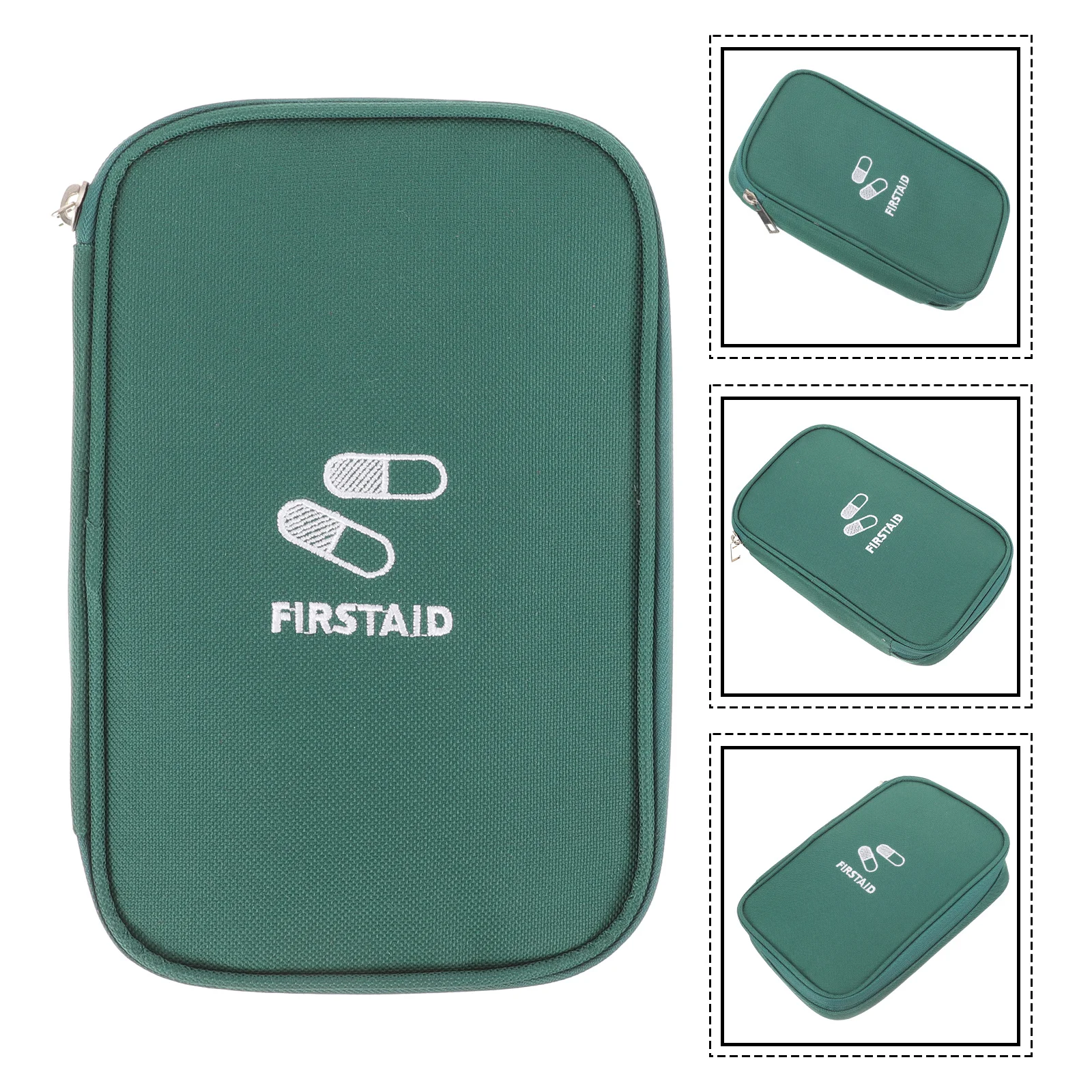 حقيبة طبية محمولة كبيرة ومتينة للسفر، حقيبة تنظيم الإسعافات الأولية، حاوية تخزين خفيفة الوزن بسحاب لحالات الطوارئ #3