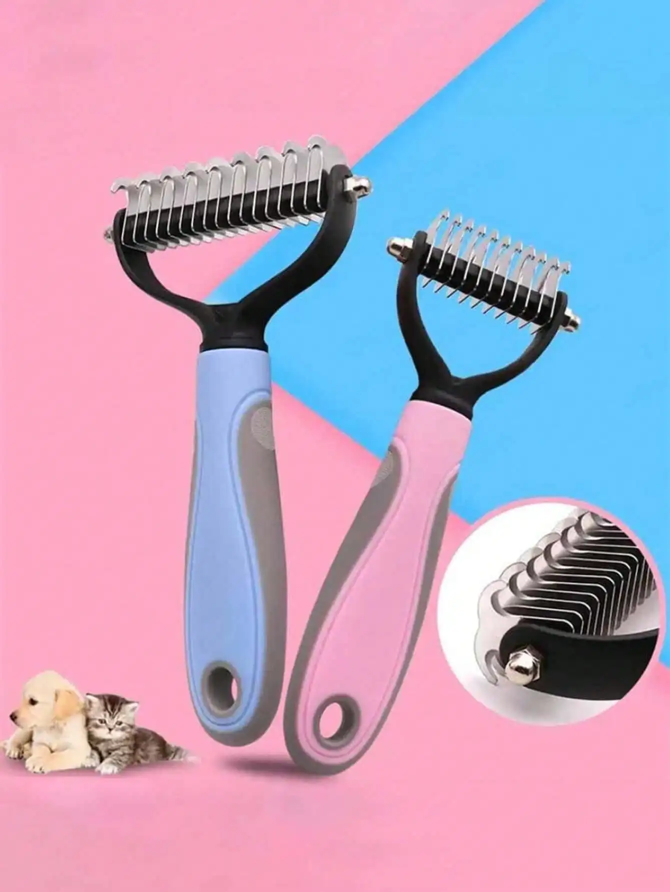 

1pc Dog Brush - Ultimate Hair Removal Comb, Reduces Pet Hair At Home, Grooming Tool For Dogs & Cats, For Shedding Control