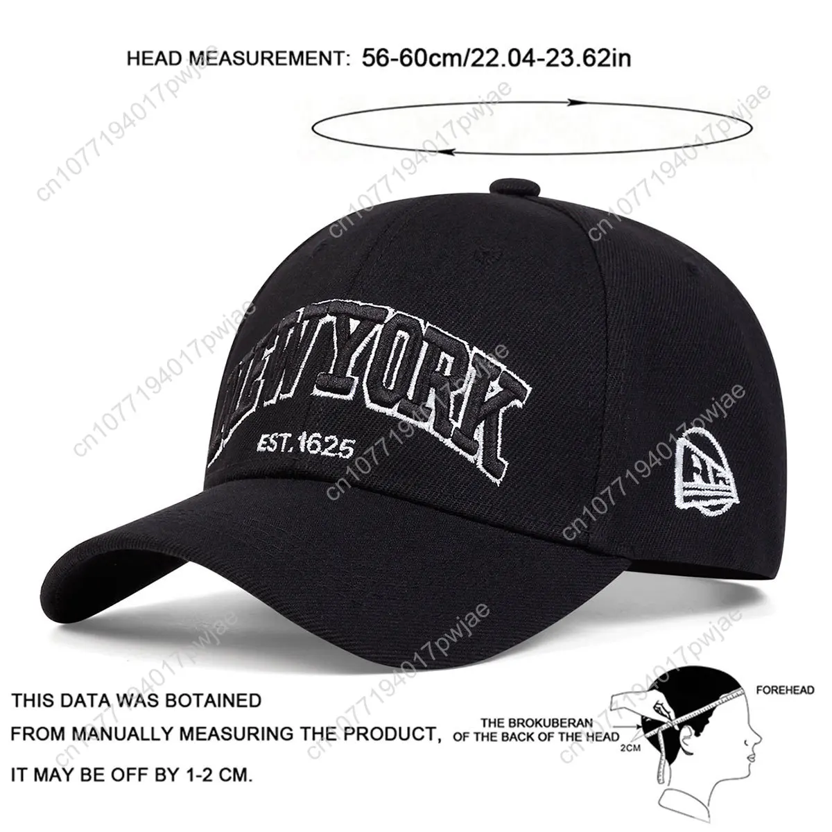 NewYork Letter Borduren Baseball Caps Lente en Herfst Outdoor Verstelbare Casual Hoeden Zonnebrandcrème Hoed
