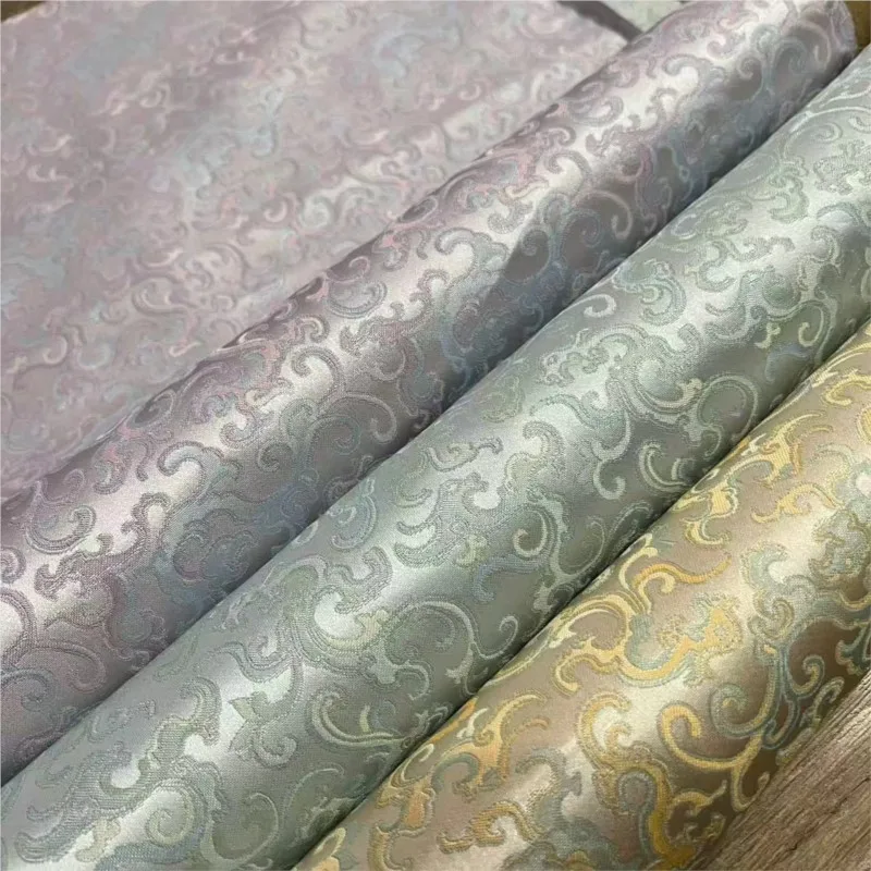 

High-precision roller-patterned clothing film and television cheongsam pillowcases four-piece set brocade jacquard fabric