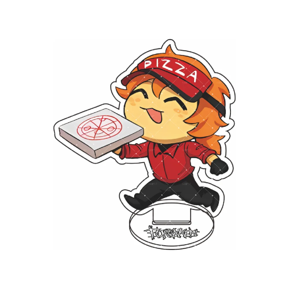 Anime Style Forsaken Acrylic Stand, 10cm Chibi Mafioso Figure, High Clear Acrylic Decor for Desk Room Shelf, Valentine's DayGift