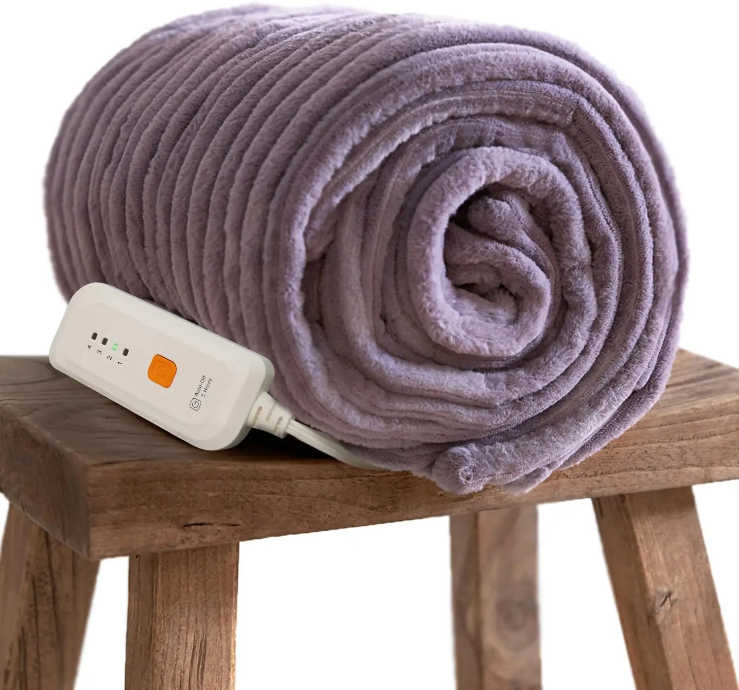 

Electric Heated Throw Blanket 50x60 Inches, 4 Heat Levels, Auto Shut-Off, Machine Washable