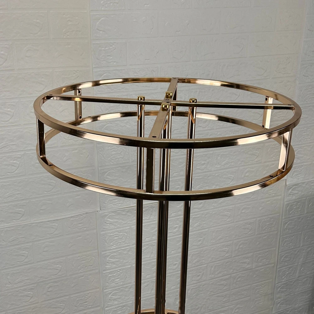 قطعة مركزية لطاولة الزفاف 47 بوصة 2 ربطات عنق على شكل زهور حامل عمود الطريق الرصاص الحدث ديكور المنزل الطرف #3