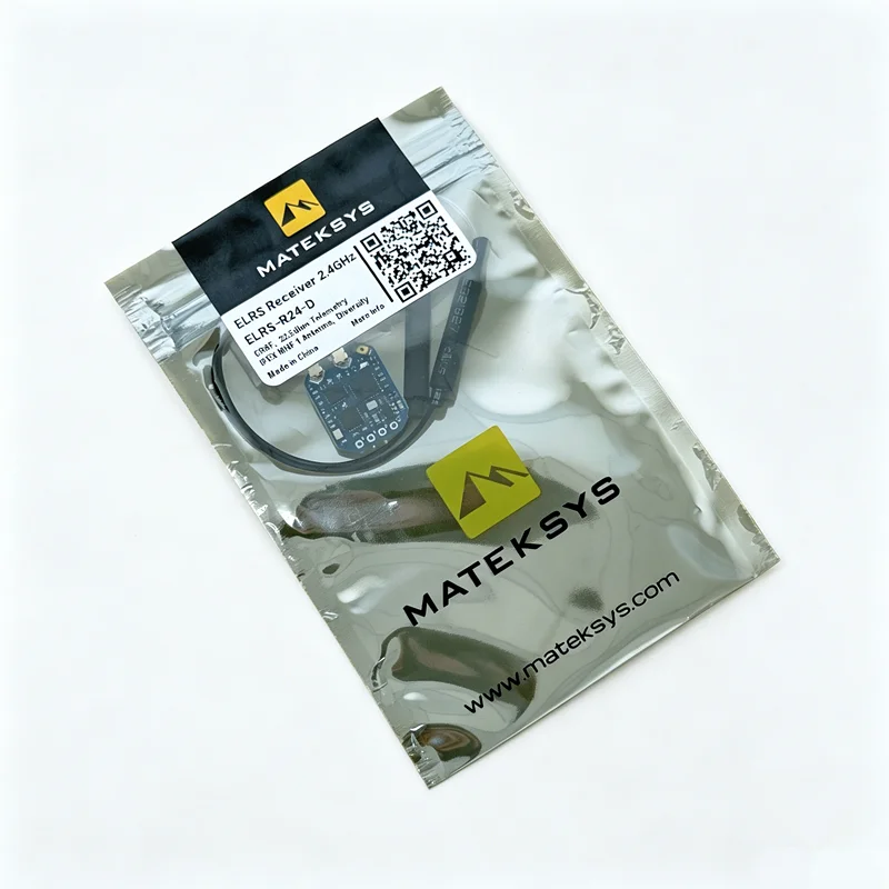 

Приемник Mateksys ELRS-R24-D 2.4G с двумя антеннами ELRS, ESP8285 SX1280, 22.5 дБм, дальнего действия, для FPV-дронов для гонок и фристайла