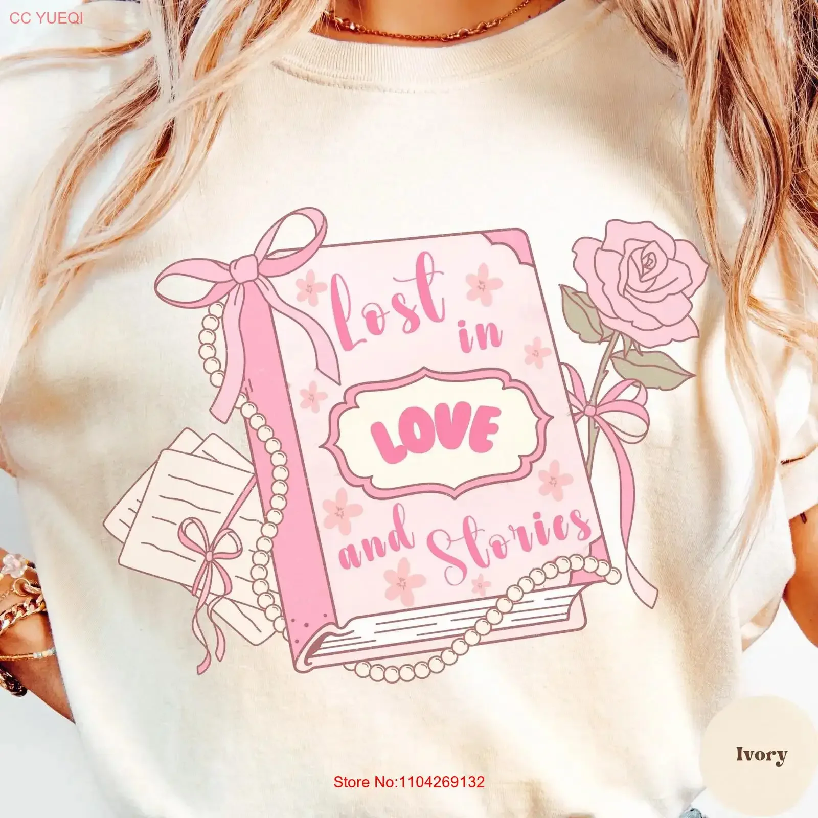 Book Coquette T Shirt Bookish Cute Lover Soft Aesthetic Romantic Reader Style vintage Washed Slightly Top For Everyday Wear