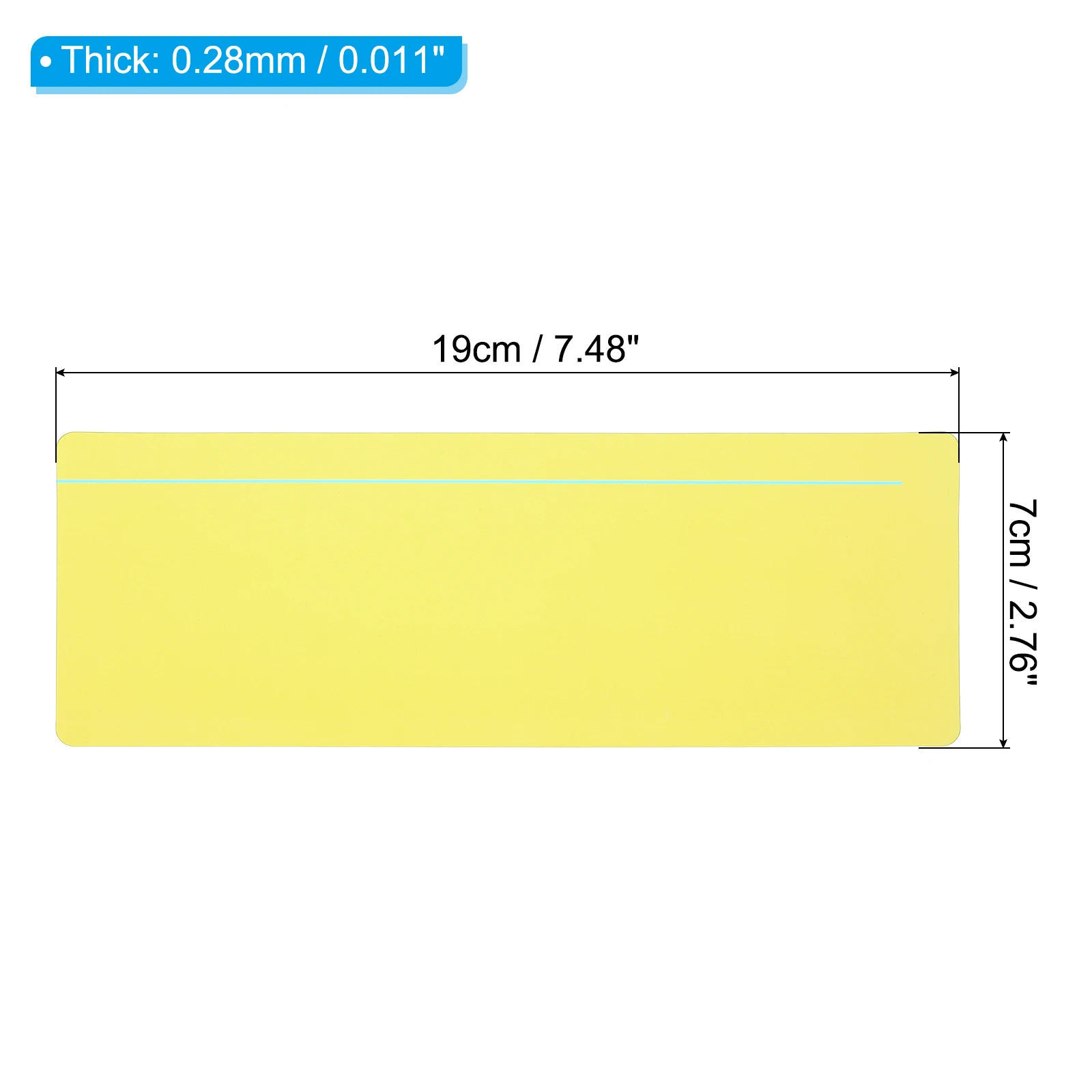 20pcs Guided Reading Strips Tracking Highlight Colored Overlay Bookmark Reduce Visual Stress Teaching Supplies with Line