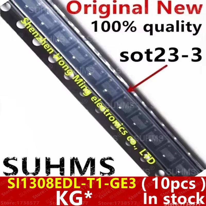 (10piece)100% New SI1308EDL-T1-GE3 SI1308EDL-T1 SI1308EDL SI1308 KGP KG0 KG* sot23-3