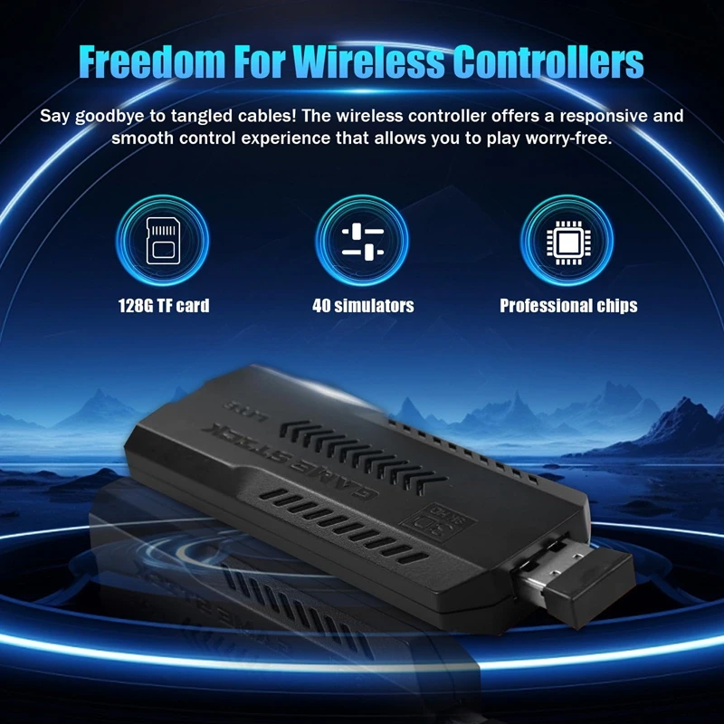 X2 Ultra 4K Game Stick Mini TV Video وحدة تحكم ألعاب محمولة 35000+ ألعاب ريترو وحدة تحكم لاسلكية محاكيات الأركيد الشحن من الولايات المتحدة
