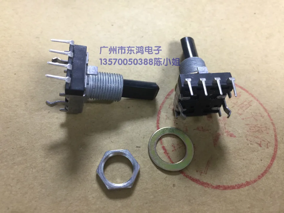 

Japan 141 type encoder without positioning 12 pulse axis length 23mm rotary pulse switch potentiometer 4-pin