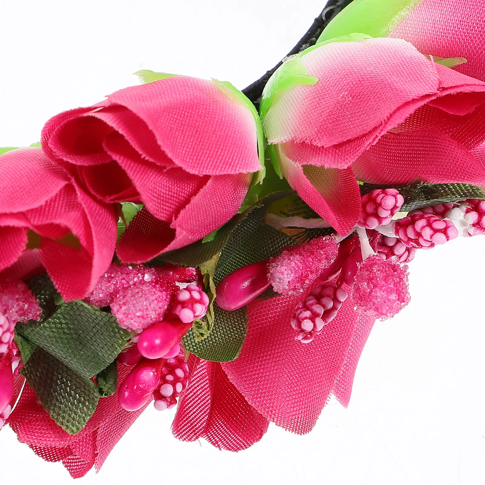 

Soft Cloth Tulip Flower Headband Realistic Floral Crown for Wedding Party Bride Fairy Accessories Tulip Flower Headband